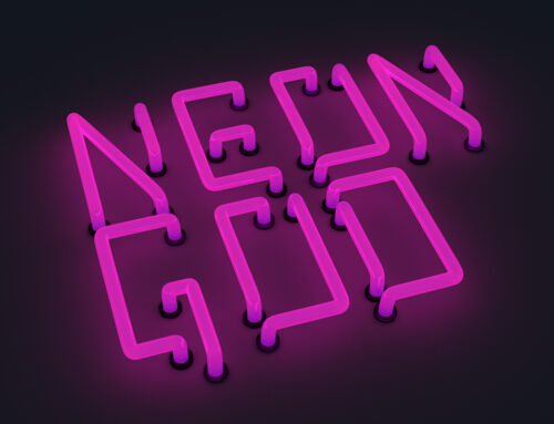 Font: Neon God – capital letters
